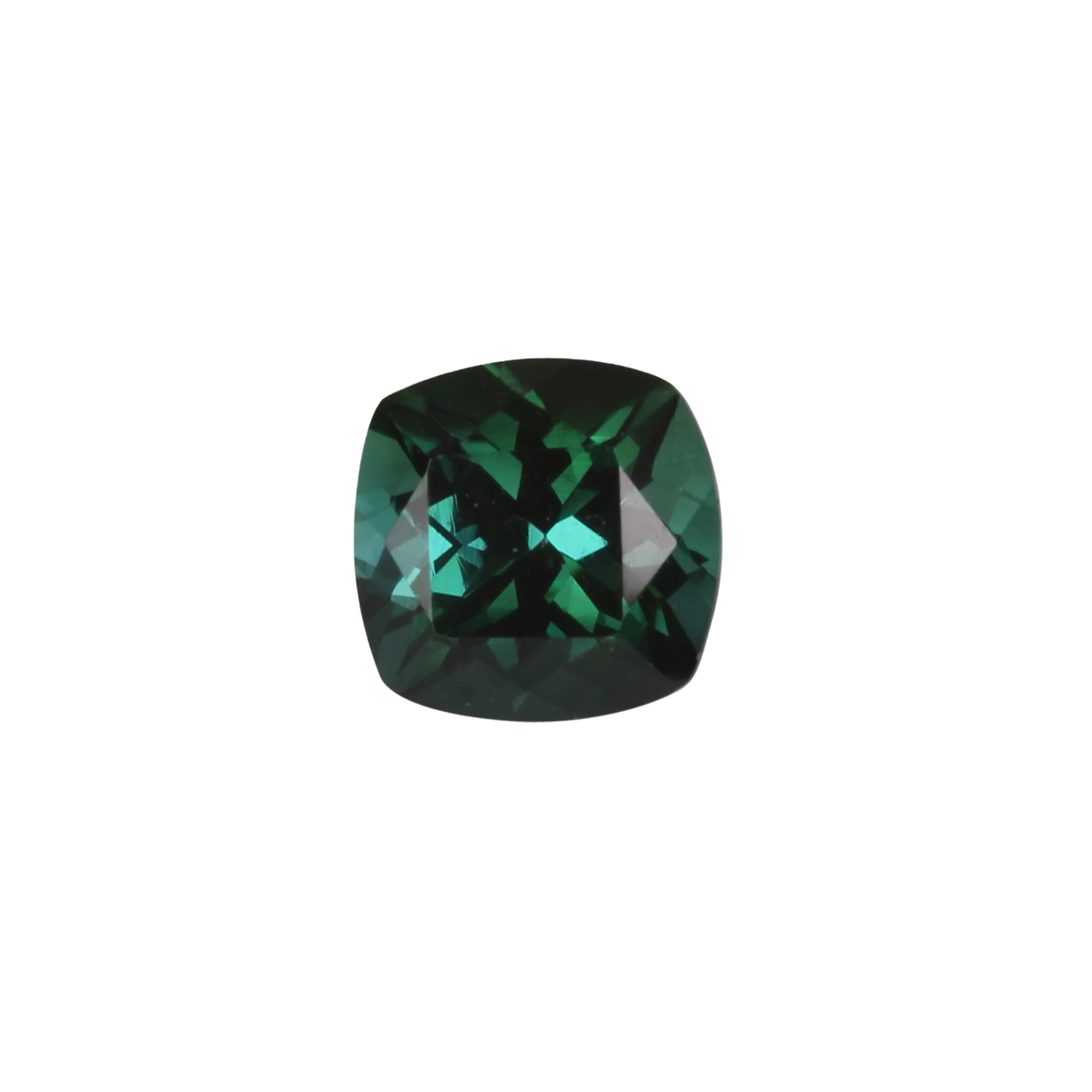 6.5mm Cushion Medium Blue-Green Tourmaline