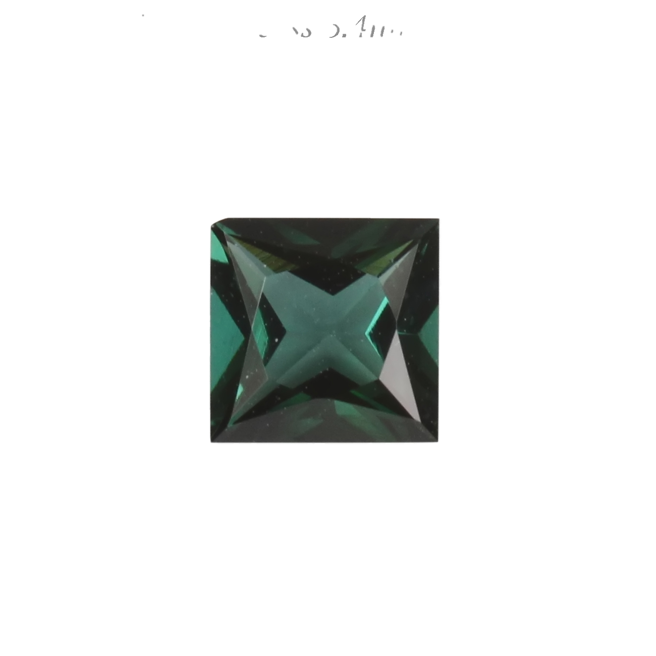 5.4mm Princess Cut Medium Blue Tourmaline