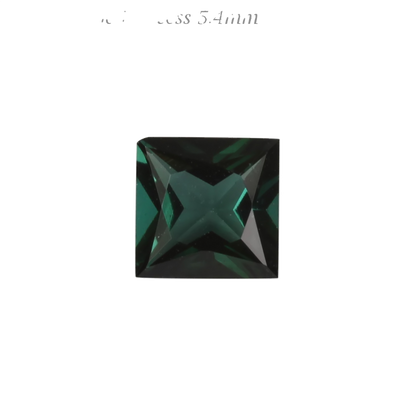 5.4mm Princess Cut Medium Blue Tourmaline