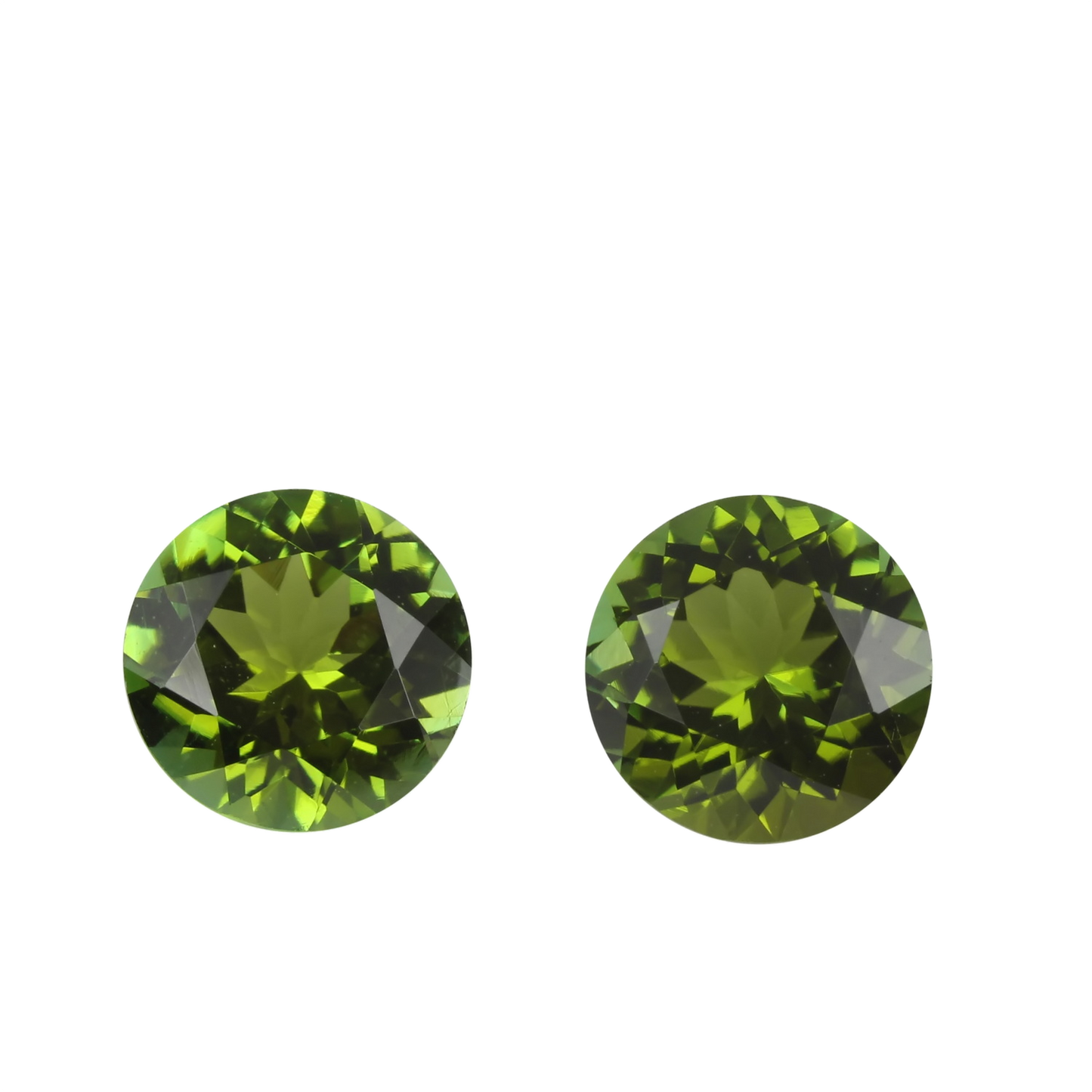 7.5mm Round OG Color Tourmaline Pair