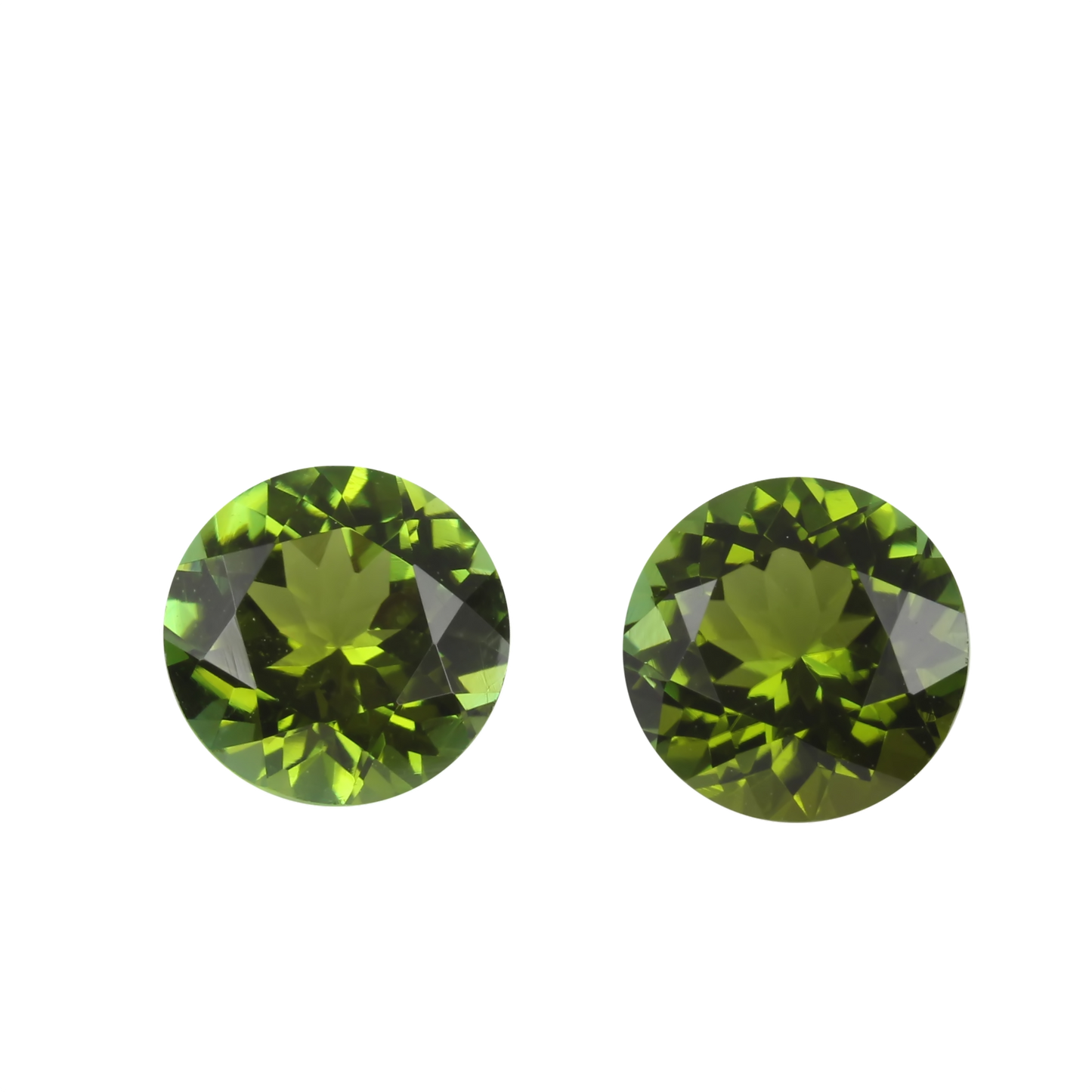 7.5mm Round OG Color Tourmaline Pair