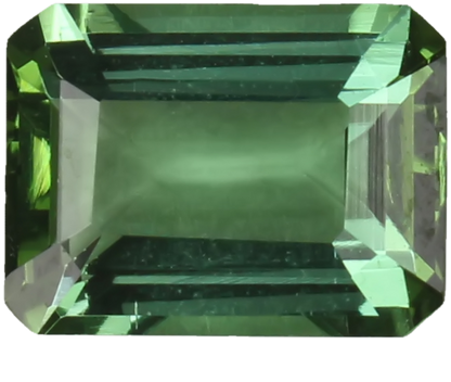 8x6mm Emerald Cut Light Blue Green Tourmaline