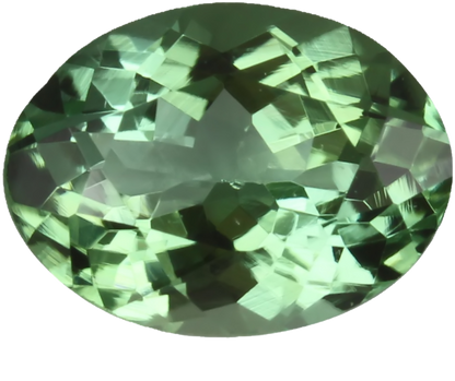 7.8x5.9mm Oval Mint Green Tourmaline