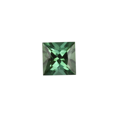 5mm Princess Cut Light Blue Green Tourmaline