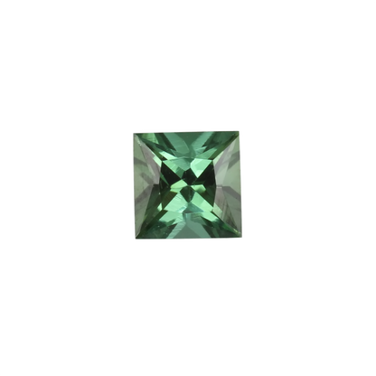 5mm Princess Cut Light Blue Green Tourmaline