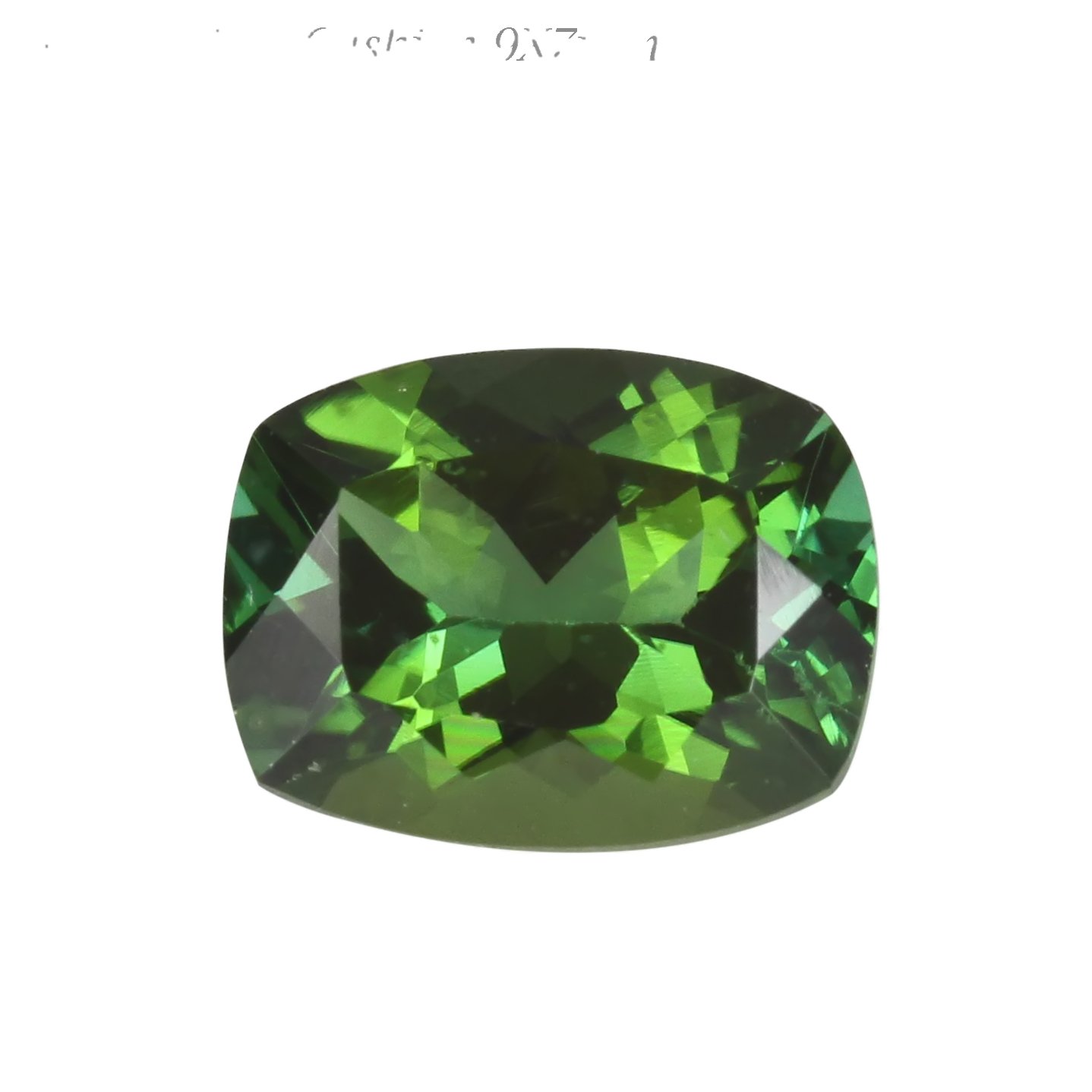 9x7mm Cushion Medium Blue-Green Tourmaline