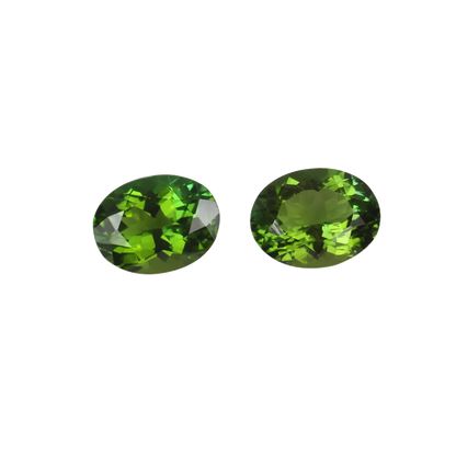 9x7mm Oval Mint Green Tourmaline Pair