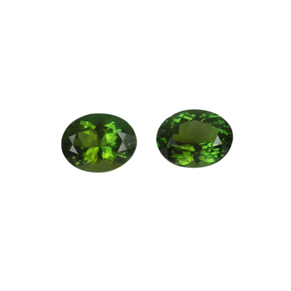 9x7mm Oval Mint Green Tourmaline Pair