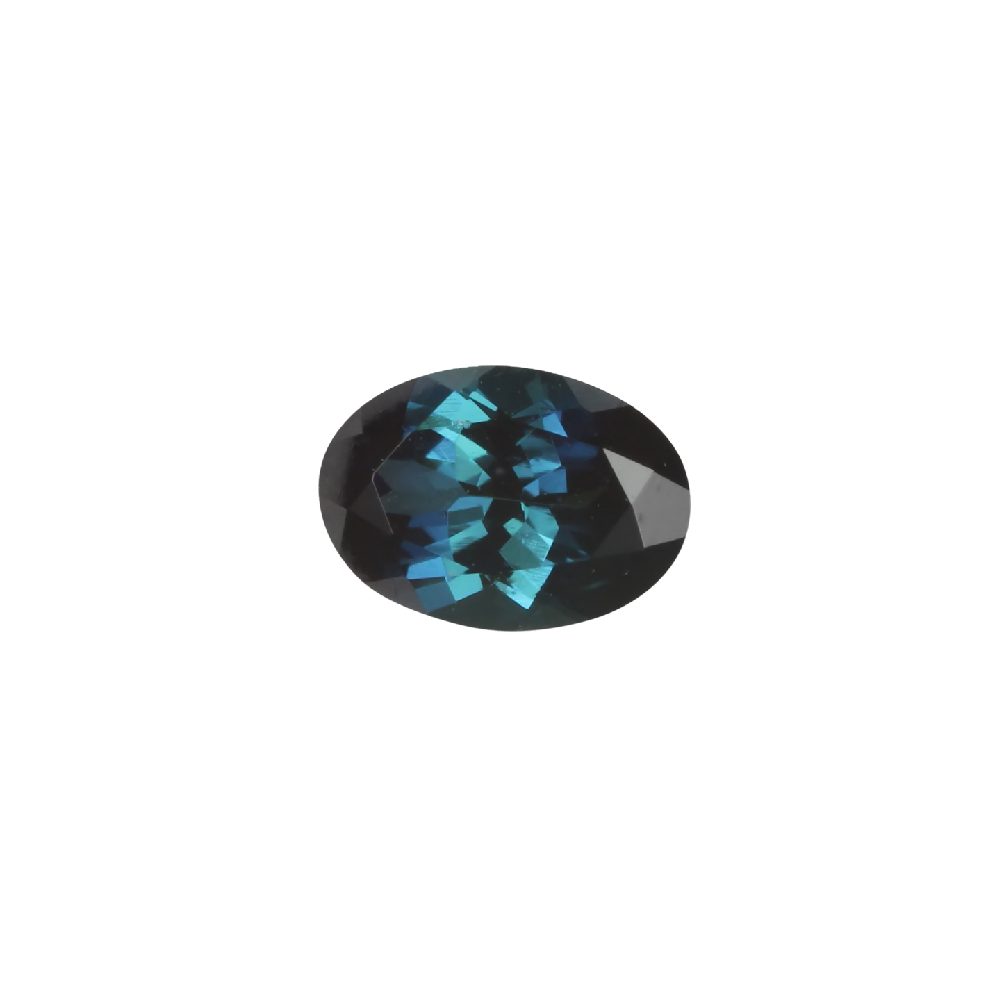 6.9x5mm Oval Medium Blue Tourmaline