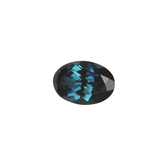 6.9x5mm Oval Medium Blue Tourmaline