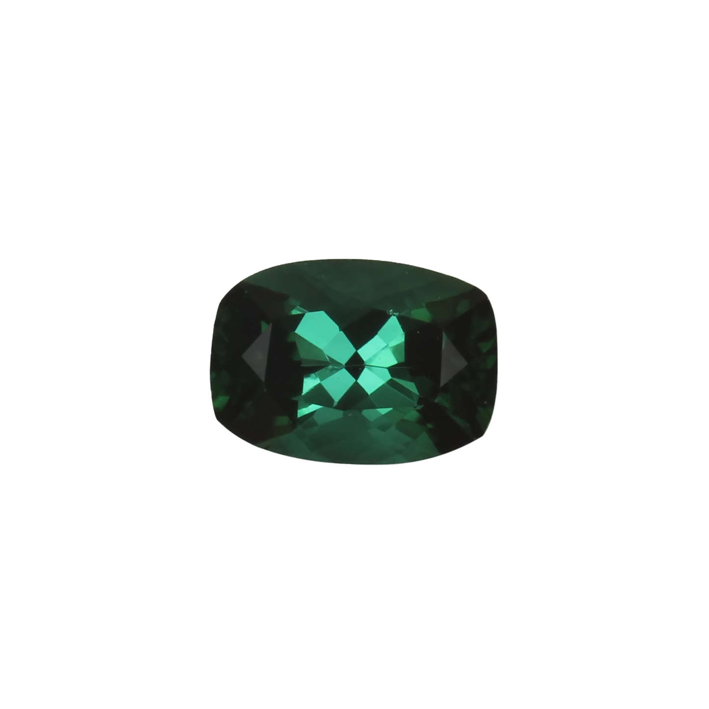 6.9x4.9mm Cushion Medium Blue-Green Tourmaline