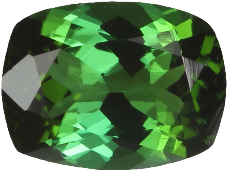 8x6mm Cushion Medium Blue-Green Tourmaline