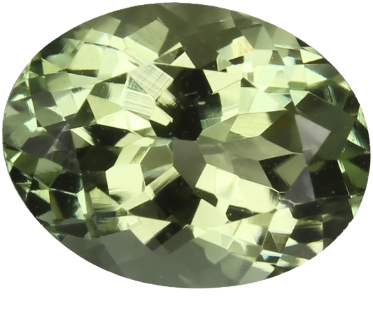 8.9x6.8mm Oval Light Green Tourmaline