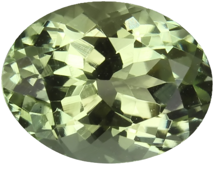 8.9x6.8mm Oval Light Green Tourmaline