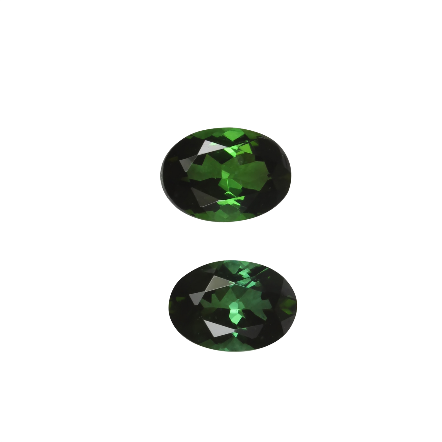 7x5mm Oval Mint Green Tourmaline Pair