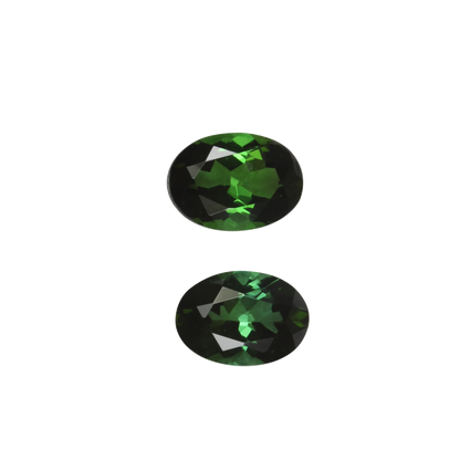 7x5mm Oval Mint Green Tourmaline Pair