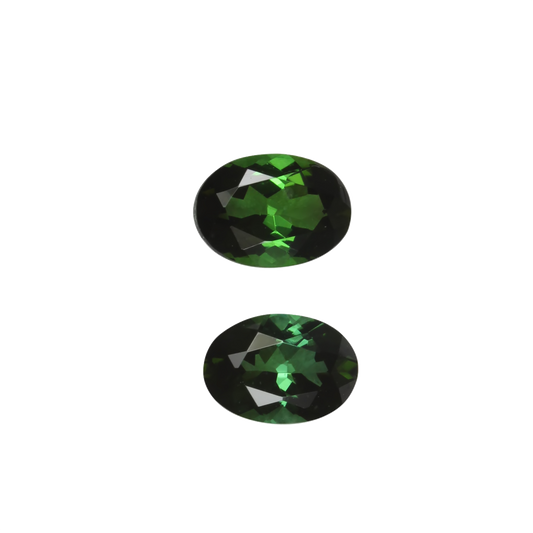 7x5mm Oval Mint Green Tourmaline Pair