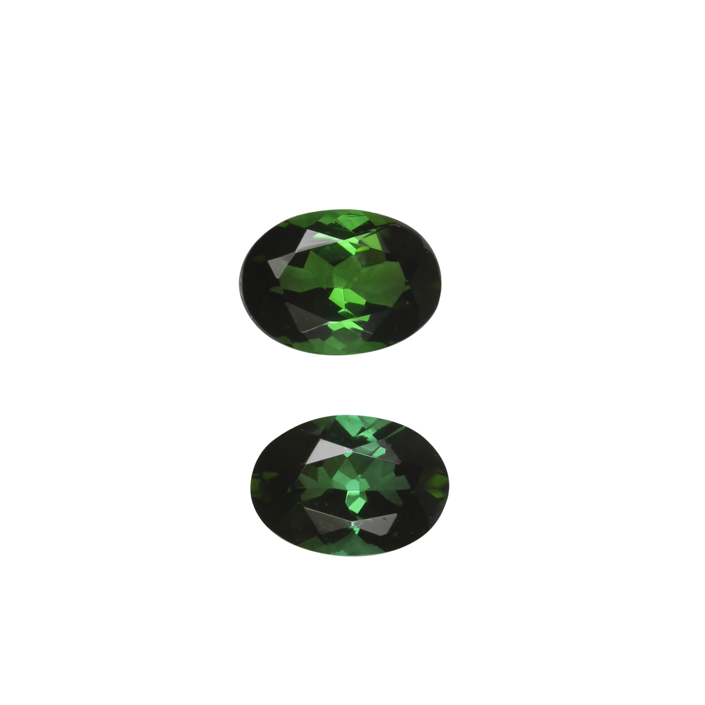 7x5mm Oval Mint Green Tourmaline Pair