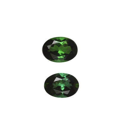 7x5mm Oval Mint Green Tourmaline Pair
