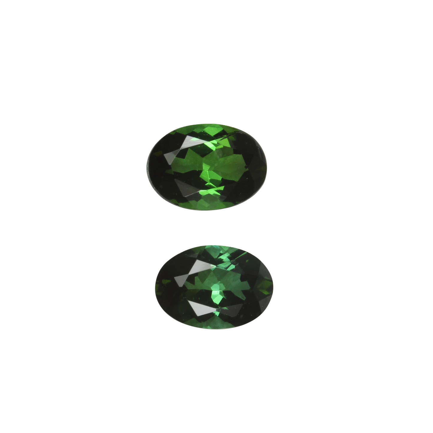 7x5mm Oval Mint Green Tourmaline Pair