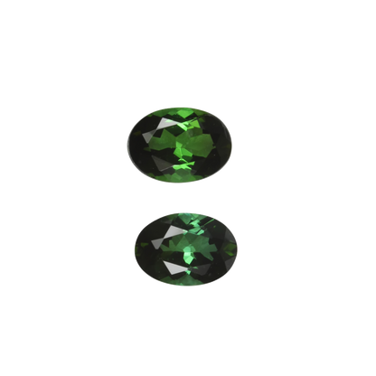 7x5mm Oval Mint Green Tourmaline Pair