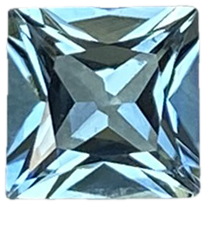5.9mm Princess Cut Light Blue Tourmaline