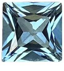 5.9mm Princess Cut Light Blue Tourmaline