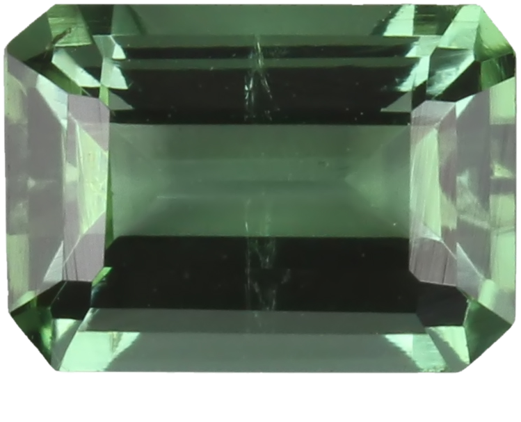 7x5mm Emerald Cut Medium Blue-Green Tourmaline
