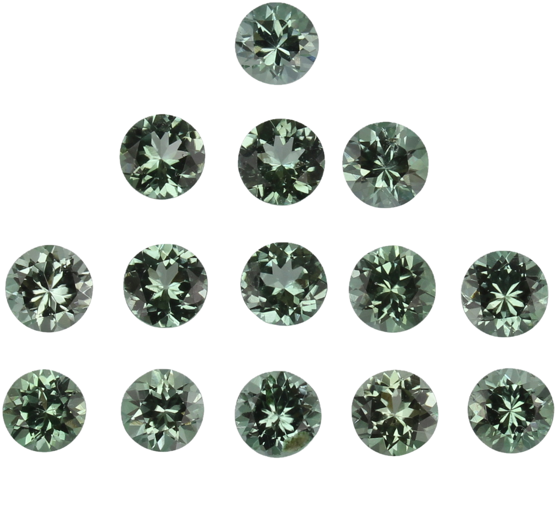 4.5mm Round Mint Green Tourmaline