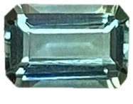 6x4.1mm Emerald Cut Light Blue Green Tourmaline
