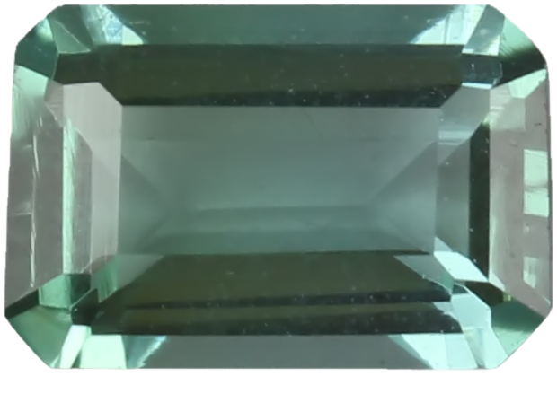 6x4.1mm Emerald Cut Light Blue Green Tourmaline