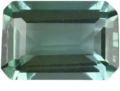 6x4.1mm Emerald Cut Light Blue Green Tourmaline