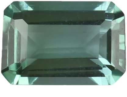 6x4.1mm Emerald Cut Light Blue Green Tourmaline