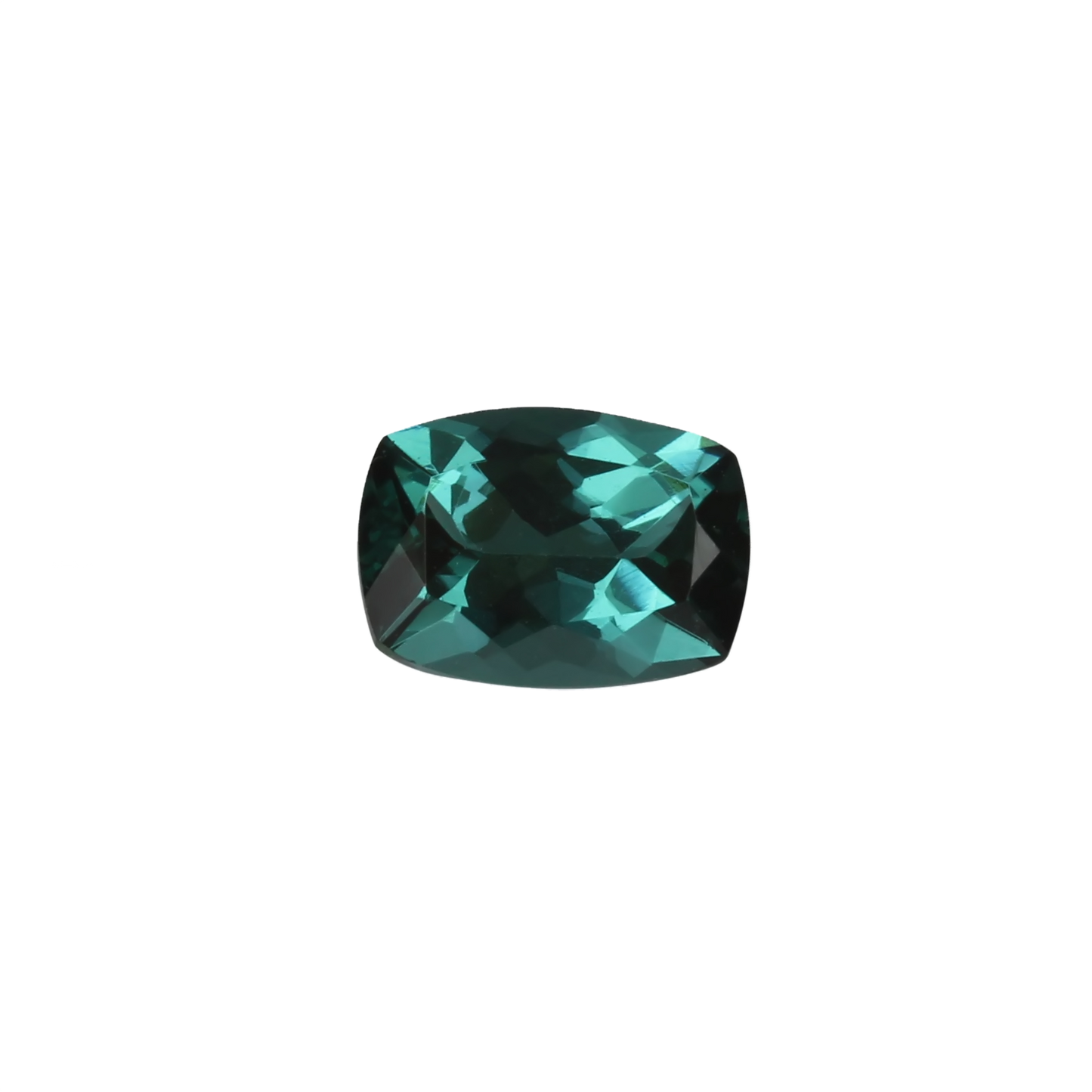 7.1x5.2mm Cushion Medium Blue-Green Tourmaline