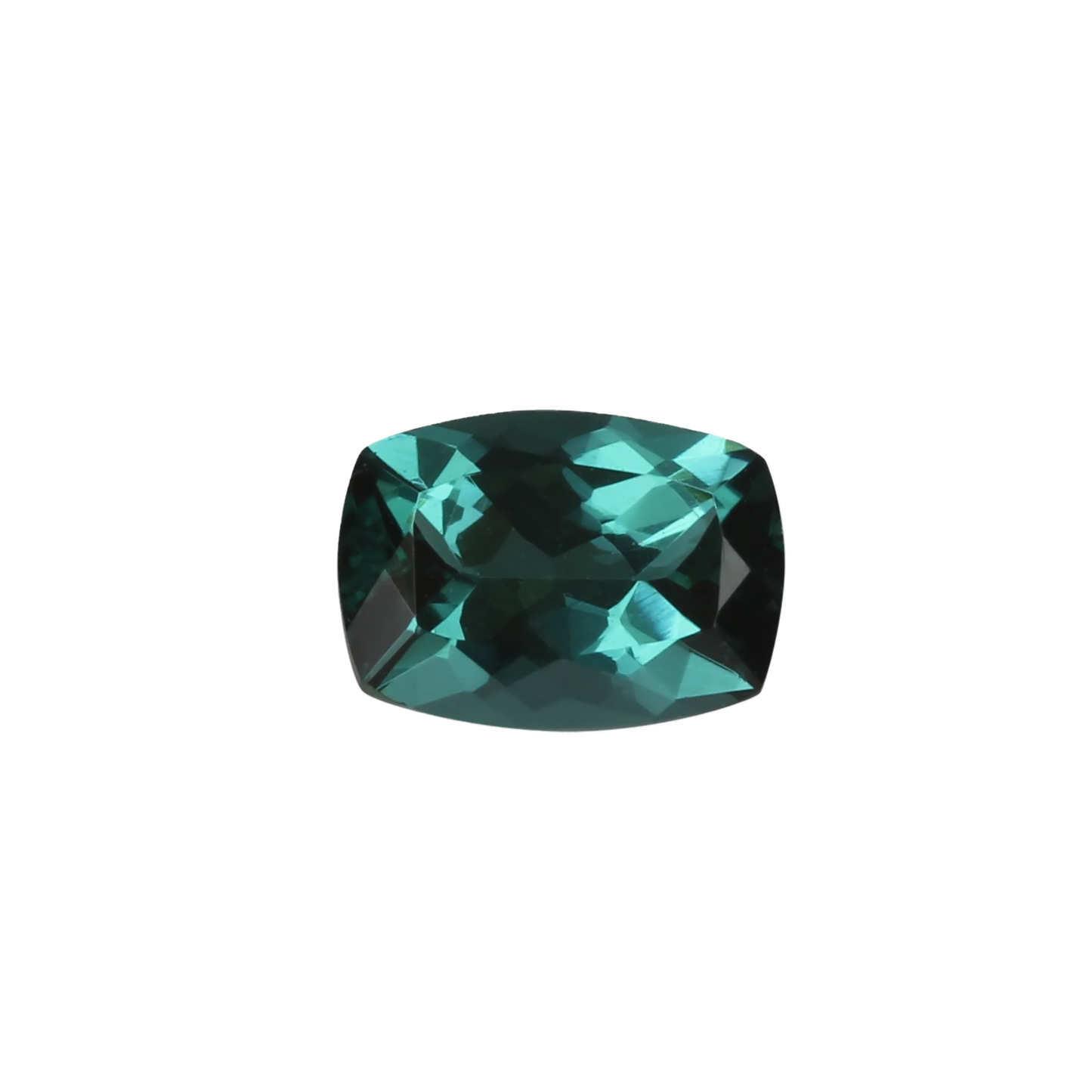 7.1x5.2mm Cushion Medium Blue-Green Tourmaline