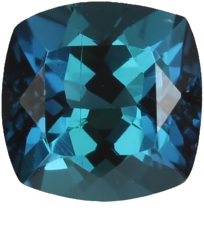 6.5mm Cushion Medium Blue Tourmaline