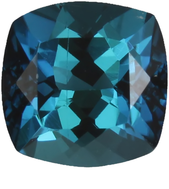 6.5mm Cushion Medium Blue Tourmaline