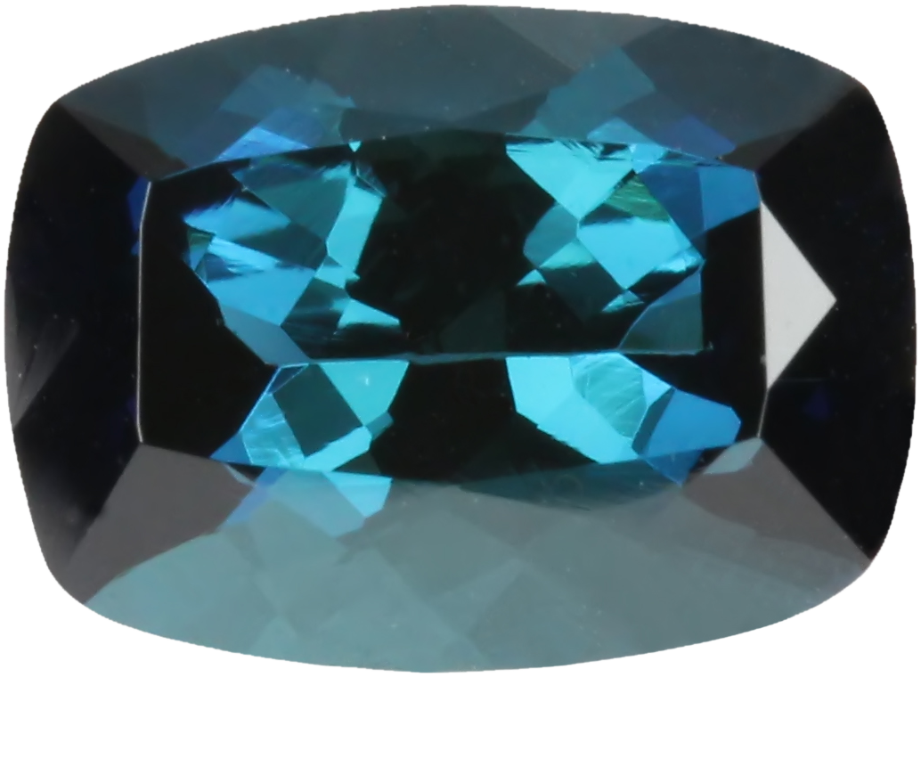 2.46ct Cushion Deep Blue Tourmaline