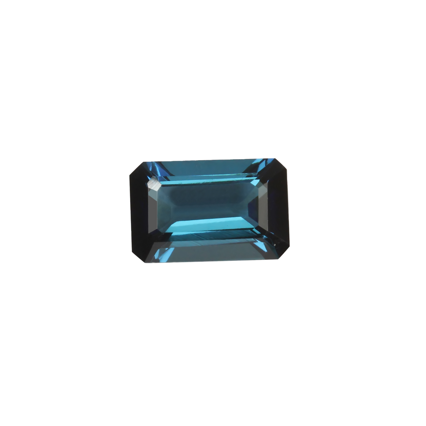 2.06ct Emerald Cut Deep Blue Tourmaline