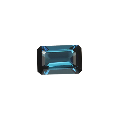 2.06ct Emerald Cut Deep Blue Tourmaline