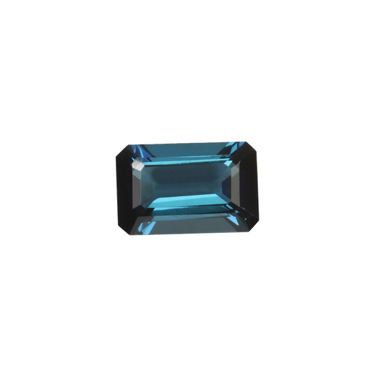 2.06ct Emerald Cut Deep Blue Tourmaline