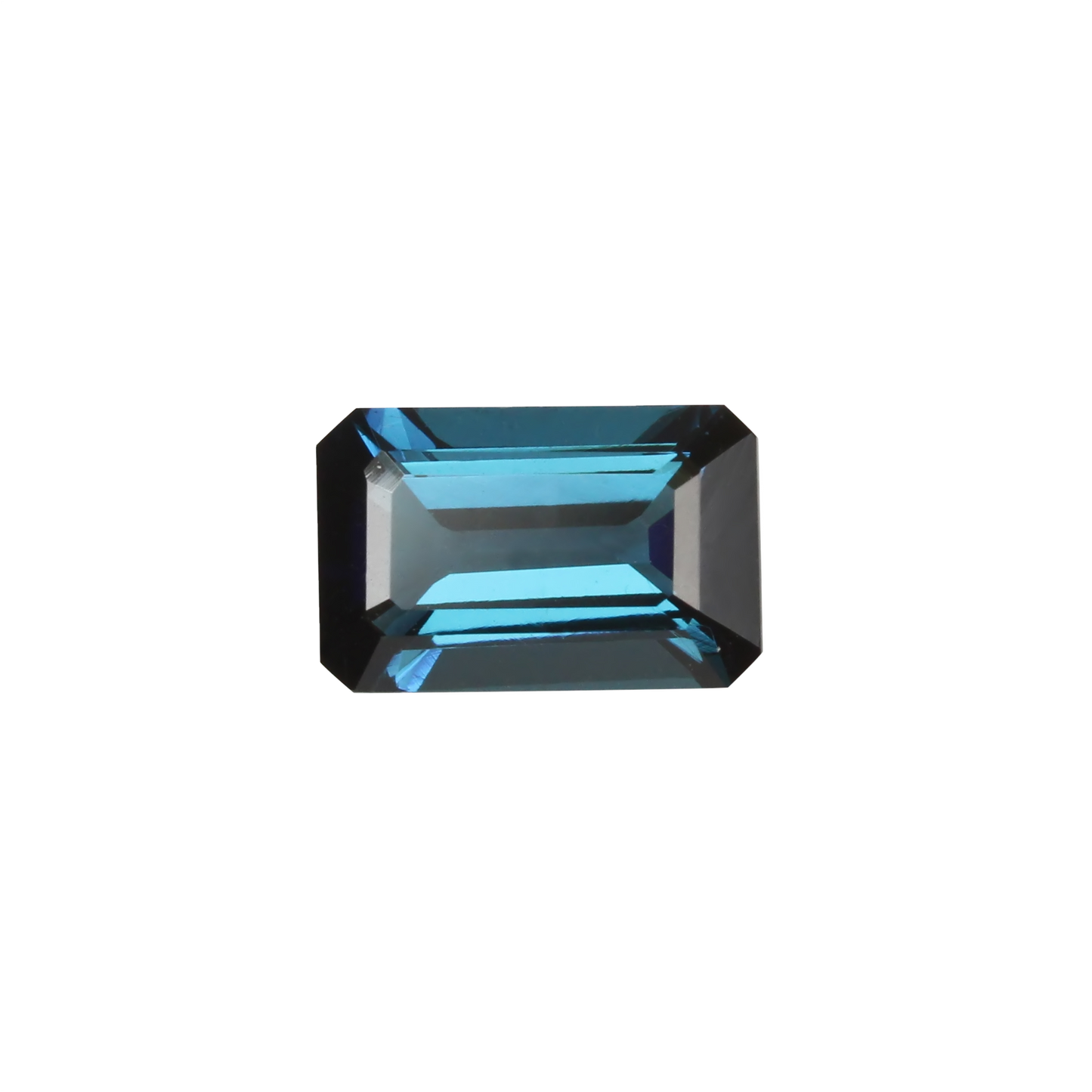 2.06ct Emerald Cut Deep Blue Tourmaline