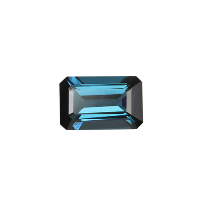 2.06ct Emerald Cut Deep Blue Tourmaline
