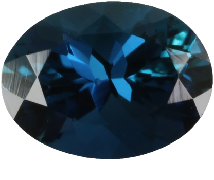 8.2x6.5mm Oval Deep Blue Tourmaline