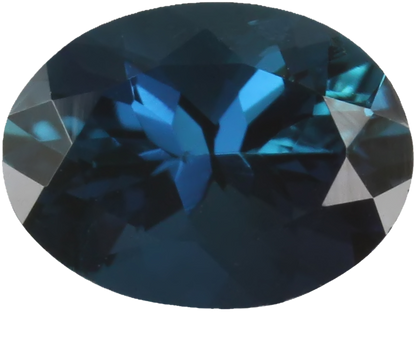 8.2x6.5mm Oval Deep Blue Tourmaline