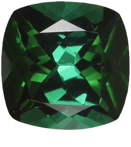 7mm Cushion Medium Blue-Green Tourmaline