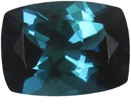 8.1x6mm Cushion Deep Blue Tourmaline
