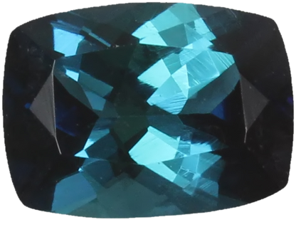 8.1x6mm Cushion Deep Blue Tourmaline