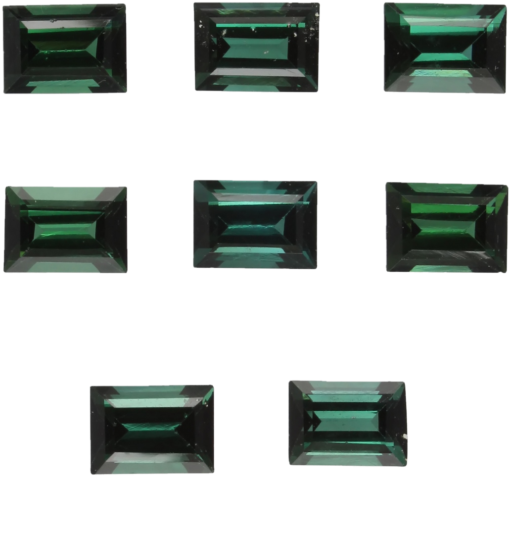 7x5mm Baguette Deep Green Tourmaline
