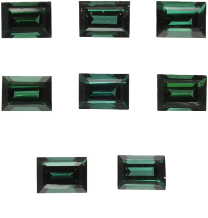 7x5mm Baguette Deep Green Tourmaline